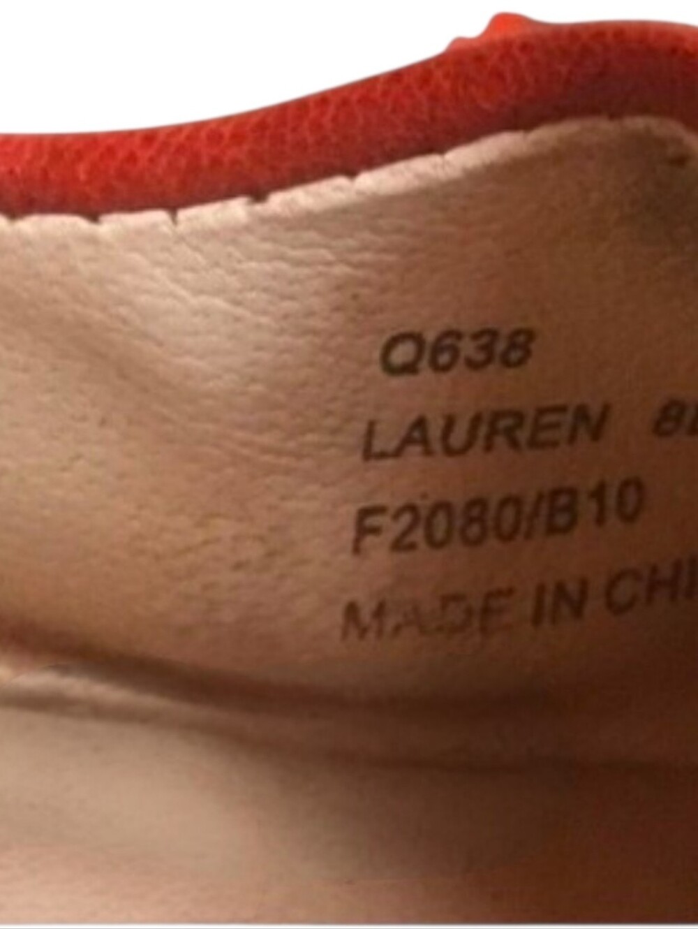 Rare Vintage Coach Lauren Signature Op Art Ballet Flats Size 8B Coral & Gold - Picture 10 of 11